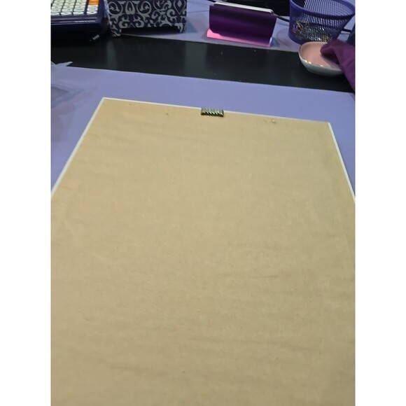 Framed Carol Saxe, Garden on the Bluff 11" x 10" Signed - Picture 5 of 5